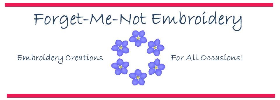 Forget Me Not Embroidery
